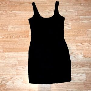 Forever 21 Sleeveless Black Scrunch Dress Size Small/P